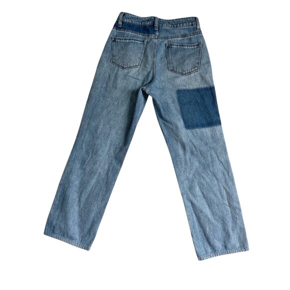 Empyre Frankie Patched Dad Jeans Size 0/28 | Boho Relaxed Fit Distressed Denin - Picture 3 of 8